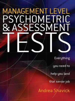 cover image of Management Level Psychometric and Assessment Tests